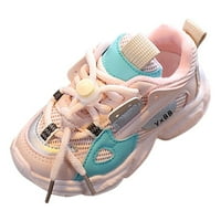 DMQupv Kids Cipele Ležerne cipele Prvi šetači cipele Ljetne vanjske meke prozračne sportske cipele dječje nožne cipele ružičaste 9