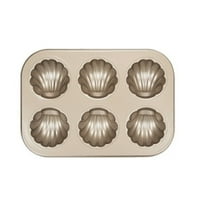 Božićni ukrasi Mini Madeleine kalup za kalup, šupljina ne-palica oval scallop kolačić za pečenje pana