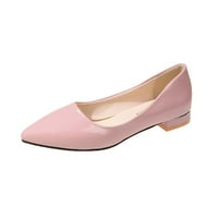 Istečeni nožni natljivi plitki komfor u čvrstih boja ružičaste žene cipele za čišćenje božićne veličine
