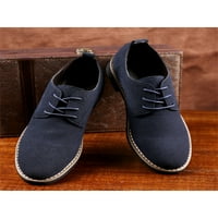 Tenmi Muškarci Obucite cipele Udobne cipele Classic Oxfords čipka za čipke Muške svečane plave boje