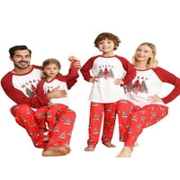 Amiliee božićna porodica koja odgovara pidžami setovi božićno stablo ispis Raglan odjeća za porodicu