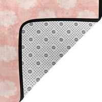Ružičasta geometrijska figura prostirke na otvorenom ulaz na otvorenom Facecloth Neklizajući kat prostirke za dnevni boravak sudoper Sudoper ENDOROR 36 X24