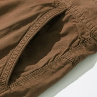 Safuny muške obrezirane kratke hlače Ljeto Učvršćivanje Zipper Button Fit Clearence Trendi pantalone