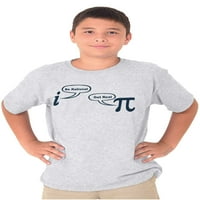 Racionalni real pi pie broj matematičke nerd Crewneck T košulje Dječak Girl Teen Brisco Brands XS