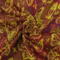 Onuone Rayon smeđa tkanina Batik haljina materijala tkanina za ispis tkanina sa dvorištem široko - idi