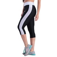 Ženske casual pantalone bočne gamaše struk trbuh ženske joge vježbanje hlače bijele veličine s