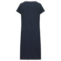 Haljine za sunčanje za žene za žene kratki rukav Sun Boho Beach Long Plus size Maxi haljine