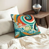 Velvet Dekorativni jastuk za bacanje na poklopci set 2, mekog kvadratnog jastuka s nevidljivim patentnim