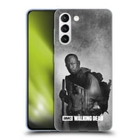 Dizajni za glavu Službeno licencirani AMC The Walking Dead Dvostruka izloženost Morgan Soft Gel Case kompatibilan sa Samsung Galaxy S21 + 5G