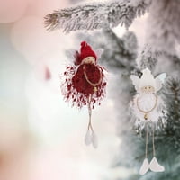 Ruhuadgb Angel Doll Ornament Svečani ukrasni Navidad Xmas Tree Plish plemitnje anđeoski privjesak s