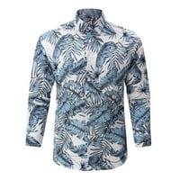 Ležerne prilike modne majice Muške proljeće i ljetni dugih rukava Havajska košulja na plaži