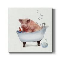Farma kade svinja-premium galerija zamotana platno - spremna za objesiti