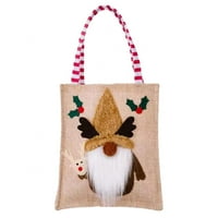 Slatka 3D Gnome posteljina božićne torbe s ručkom za odmor za poklone Trgovina namirnicama Kupovina
