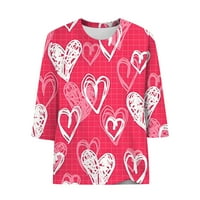 Mlqidk majice za žene, žene, žene zaljubljene ljubavne stvari, grafički tee casual labavo lagano pulover