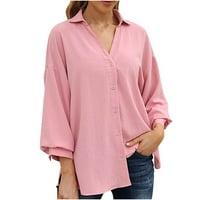 Homodles ženska ležerna majica - casual vrhovi ružičaste veličine l