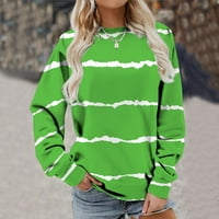 Funicet ženske košulje dugih rukava plus veličina Ležerne prilike za ispis okruglica Duks pulover labavo
