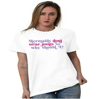 Sirena ne nose hlače smiješna plaža Ženska grafička majica Tees Brisco brendovi m