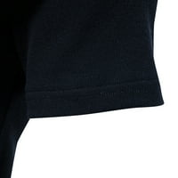 Muške majice s kratkim rukavima Slim Fit Solid Boja V-izrez Casual Ogrlica za odvod Tee TOP Ljetni modni