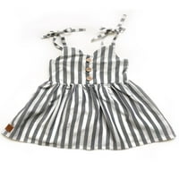 Lisenrain Toddler Baby Girls Striped kratka mini haljina suspender Tutu suknja