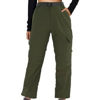 Daznicone ženske ležerne čvrste sportske hlače odvojene ljetne četverostrane elastične planinarske hlače