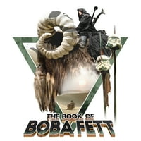 Muški zvjezdani ratovi: Knjiga Boba Fett Battha Ride Boba povucite preko kapuljače Bijeli medij