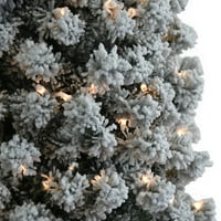 Kepooman 7,5Ft jato vezan božićno stablo, božićno drvo bijele olovke, za unutarnji i vanjski, dom, ured,