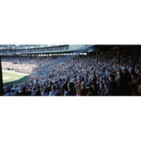 Panoramske slike Gledatelji Gledajući bejzbol utakmicu na stadionu Fenway Park Boston Suffolk County
