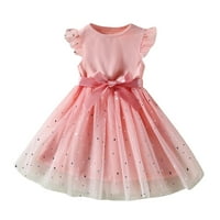 PIMFILM haljine za plažu za djevojčicu Djevojka pamučna haljina i kardigan set ružičaste 2- godine