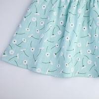 Haljina za djevojke za zabavne haljine suknje za bebe princeze tiskane bez rukava 16Y odjeća dječje