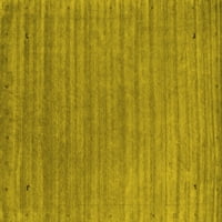 Ahgly Company Zatvoreni pravokutnik Sažetak žuti prostirke savremene površine, 5 '7'