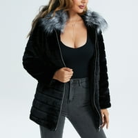 Zimski kaputi za žensku plus veličinu jakna dugih rukava s dugim rukavima Cardigan duksevi otvorena