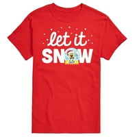 Strijepci u SpangeBob - Neka snijeg - mušku grafičku majicu kratkih rukava