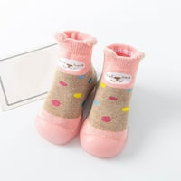 Stare cipele Dječaci Djevojke životinjske crtane čarape cipele Toddler topline čarape s kliznim predrašujućim