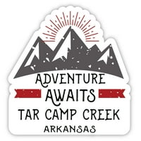 Tar Camp Creek Arkansas Suvenir Magnet Avantura čeka dizajn