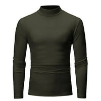 Kiplyki Jesen Baske majice veleprodaje za muškarce Solid srednjeg ovratnika Pulover majica za dno košulje
