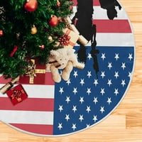 Američka stabla stabla zastava Dan nezavisnosti Xmas Božićna stabla Suktni štand za odmor za zabavu