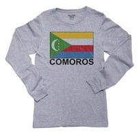 Comoros Flag - Specijalna majica s dugim rukavima od vintage izdanka