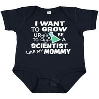 Inktastic Želim odrasti da budem naučnik poput mog mama poklona dječaka za bebe ili dječja djevojaka