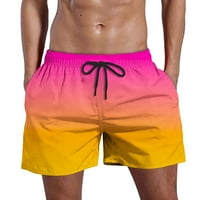 Qiaocaity plaže za muškarce Ljetni muškarci Ležerne prilike, kratke hlače s džepovima Elastične strugove