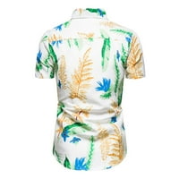 Muška povremena havajska majica Redovna fit gumba niz ljetne majice kratkih rukava