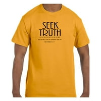 Kršćanska religijska majica traži izreke istine 8:17