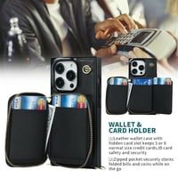 Case iPhone Pro Crossbodybodbodbojd, patentni džepni futrola za kaiš kaiš s kaišom s RFID blokiračem