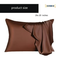 MULBERRY SILK jastučnica za kosu i kožu, hlađenje standardne veličine svilene jastuče sa skrivenim patentnim