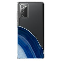 Distinconknk Clear Shockofofofoff Hybrid futrola za Samsung Galaxy Note - TPU branik, akrilni zaslon,