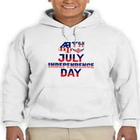 4. jul Dan nezavisnosti. Hoodie muškarci -Image by shutterstock, muški 5x-veliki