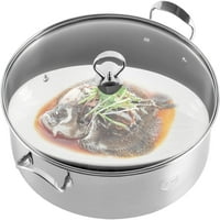 Nehrđajući čelik Fish Steaper Multi-Apartman Oval Cookware Hotpot sa listom za stalak za čišćenje