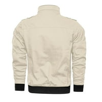 Leey-World Winter Jackets za muške jakne naduvano jakna prekrivana obložena bomber jakna puna zip casual