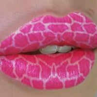 SunnyMall uzorak uzorka Dekorativna dugotrajna naljepnica za usana za žene za žene