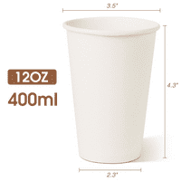 Papir za jednokratnu upotrebu kafe šalice za kavu Oz, bijele čaše za hlađenje kafe, zadebljani papir