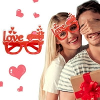 Toyfunny Valentine's Party naočale Dekorativne zalihe Love Love naočare Okvir prerušiti se za odmor